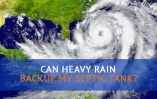 heavy rain septic tank