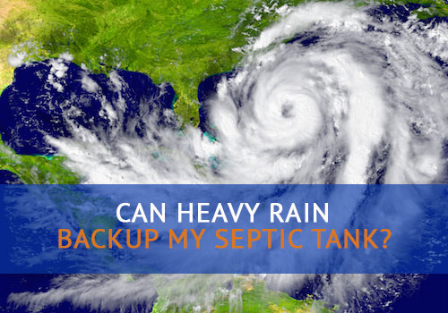 septic tank backup heavy rain