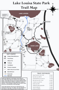 Hiking Lake Louisa Map