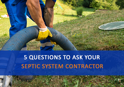Questions to Ask Your Septic System Contractor, Technician pumping a septic tank