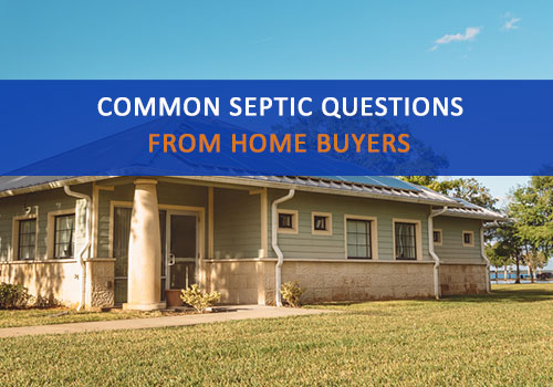 Florida Home with Words "Common Septic Questions from Home Buyers"